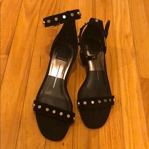 NWT Dolce Vita black suede block sandals 7.5